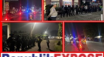 Brimob Batalyon C Pelopor Metro Jaya Bubarkan Kerumunan Remaja Saat Patroli Dini Hari di Pamulang