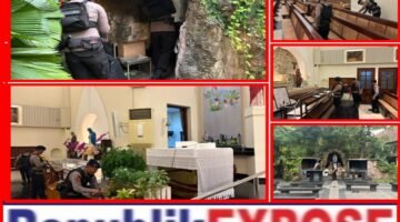 Den Gegana Brimob Metro Jaya Pastikan Gereja St. Theresia Menteng Aman Saat Ibadah Kenaikan Isa Almasih