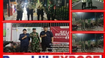 Patroli Malam Babinsa Koramil 04/Cengkareng Hadirkan Rasa Aman Bagi Warga Kelurahan Kedaung Kali Angke Jakbar