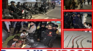 Patroli Brimob Polda Metro Jaya Amankan 5 Remaja, Sajam dan Motor Usai Tawuran di Penggilingan