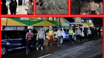 Brimob Metro Jaya Bubarkan Tawuran di Koja Jakut, 4 Pemuda dan 11 Celurit Diamankan