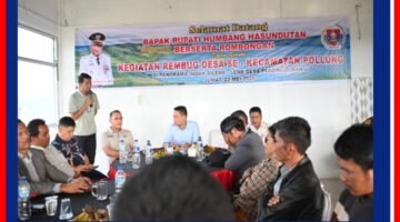 Bupati Humbahas Bersama Kepala Desa Rembug Program Pembangunan.
