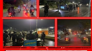 Batalyon D Pelopor Satbrimob Polda Metro Jaya Patroli Anti Tawuran dan Balap Liar di Kabupaten Bekasi