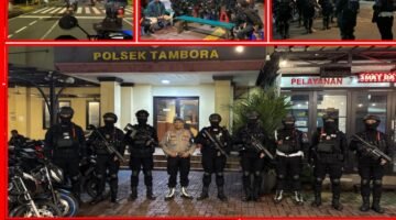 Brimob Polda Batalyon A Pelopor Metro Jaya Jaga Jakarta Barat Tetap Kondusif Saat Jam Rawan