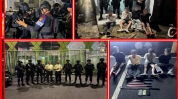 Brimob Polda Metro Jaya Gagalkan Tawuran dan Amankan Senjata Tajam di Bekasi Kota