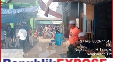 Ketua RW 014 Cengkareng Timur ,H Lili Sutarli , Lakukan Kunjungan ke wilayah yang Melaksanakan Penyembelihan Hewan Qurban