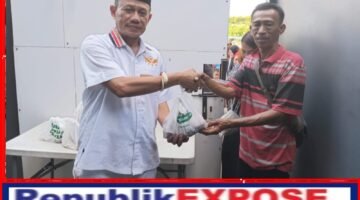 Ketum Garda Bintang Timur Daenk Jamal Salurkan Daging Kurban 2 Sapi 4 Kambing