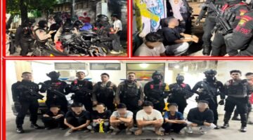 Brimob Metro Jaya Amankan 7 Pemuda Diduga Hendak Tawuran di Pasar Rebo
