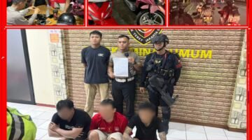 3 Pelaku Curanmor Tertangkap Patroli Brimob Metro Jaya di Kawasan Jaksel, Ternyata Bawa Narkoba