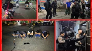 Brimob Polda Metro Jaya Gagalkan Dugaan Tawuran di Ciracas, Lima Remaja dan Celurit Diamankan