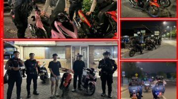 Brimob Polda Metro Jaya Bubarkan Balap Liar di Duren Sawit, Dua Motor Tanpa Pelat Nomor Diamankan