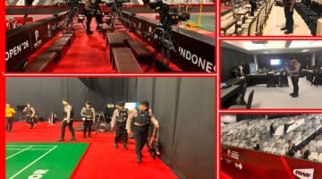 Brimob Polda Metro Jaya Sterilisasi Istora Senayan, Indonesia Open 2026