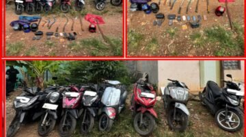 Aksi Tawuran Berhasil Dicegah, Brimob Polda Metro Jaya Batalyon D Pelopor Amankan 3 Remaja dan Sejumlah Senjata Tajam Di Bekasi