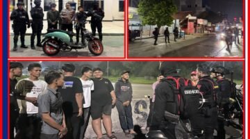 Brimob Polda Metro Jaya Bubarkan Balap Liar dan Amankan Dua Pemuda di Cikarang Barat