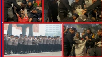 Usai Kawal Aspirasi Mahasiswa, Brimob Polda Metro Jaya Bantu Kembalikan Kebersihan Area Bundaran HI Pasca Aksi
