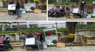 Ketua Karang Taruna RW 014 Cengkareng Timur Bersama Jajaran pengurus, Laksanakan Kerja Bakti di Jalan Kuliner RT 010/014