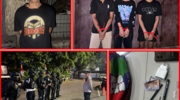Brimob Polda Metro Jaya Amankan Celurit dan Pemakai Obat Terlarang Saat Patroli di Bekasi