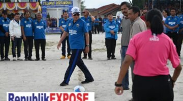 Sambut HUT ke-23, Turnamen Sepak Bola Bupati Cup Humbahas Diikuti 17 Klub.