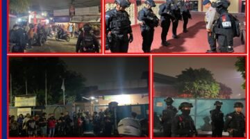 Brimob Metro Jaya Amankan Lokasi Kebakaran Pabrik di Tangerang
