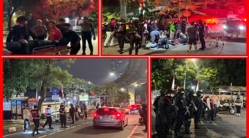 Brimob Polda Metro Jaya Sigap Evakuasi Korban Laka Lantas Saat Patroli Malam di Jakarta Selatan