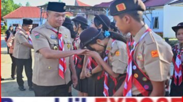 Bupati Humbahas Lepas Kontingen Kwarcab Menuju Jambore Daerah XI Sumut.