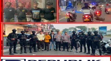 Brimob Metro Jaya Amankan 4 Pelaku Penganiayaan di Mustika Jaya Bekasi