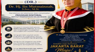 Dari 1.404 Wisudawan IPDN, Wali Kota Jakarta Barat Iin Mutmainnah Raih Gelar Doktor Ilmu Pemerintahan