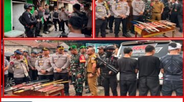 Brimob Polda Metro Jaya Amankan Enam Terduga Pelaku Tawuran Bersenjata di Tangerang Selatan