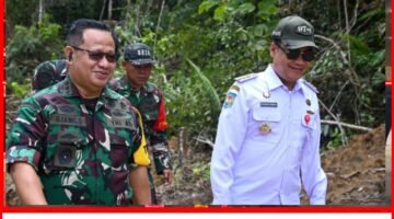Bupati Bersama Ketua Tim Wasev Pusterad Tinjau Sasaran TMMD di Humbahas