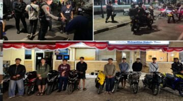 Brimob Polda Metro Jaya Bubarkan Balap Liar, 9 Motor Diamankan di Jakarta Timur