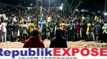 Sambut HUT ke-81 RI, Kecamatan Nunkolo Gelar Turnamen Voli Antar Desa