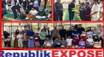 Brimob Polda Metro Jaya Hadirkan Kebahagiaan Santuni 22 Anak Yatim di Jumat Berkah