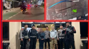 Brimob Polda Metro Jaya Amankan Dua Pemuda Bawa Senjata Tajam Diduga Hendak Tawuran di Jaktim