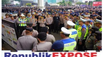 Brimob Polda Metro Jaya Siagakan Personel Amankan Unjuk Rasa di Jakarta