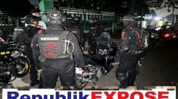 Brimob Polda Metro Jaya Patroli Sejumlah Titik di Bekasi Kota, Cegah Tawuran hingga Begal
