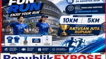 FUN RUN 2026 Digelar di Mall Teras BSD Serpong, Pendaftaran Dibuka 24 Agustus