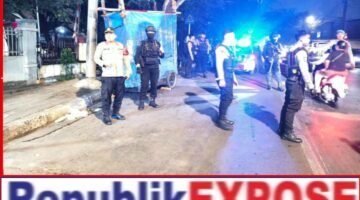 Patroli Malam Brimob Batalyon B Pelopor Patroli Malam Sasar Titik Rawan di Jakarta Utara