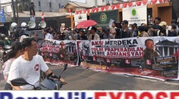 Jelang Putusan Praperadilan Febrie, Ratusan Massa serukan Tolak Praperadilan Febrie Ardiansyah