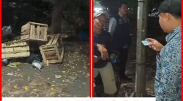 Patroli Cipkon Kamtibmas Jelambar Baru Menangkap se Orang Buang Sampah Sembarangan di Malam Hari, “Arahan Walikota Jakbar Tuai Hasil”