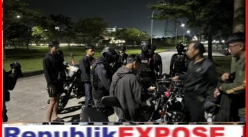 Brimob Polda Metro Jaya Patroli Malam di Bekasi, Tawuran dan Balap Liar Nihil