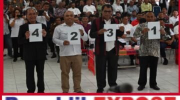 Bupati Humbahas Harapkan Pilkades Serentak Berjalan Aman dan Saling Menjaga Persatuan.
