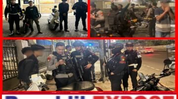 Brimob Metro Jaya Hentikan Pengendara Lawan Arah di Jakarta Timur