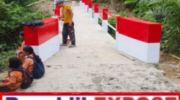 Jembatan “Silanjasunun” di Tarabintang Rampung, Hasil Pertanian Tertampung.
