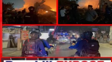 Patroli Brimob Metro Jaya Sigap Amankan Kebakaran Lapak Limbah di Bekasi