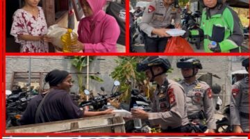 Brimob Polda Metro Jaya Bagikan Makanan Gratis untuk Warga Ciputat