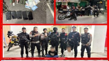 Brimob Polda Metro Jaya Amankan 2 Terduga Begal di Jaktim, Pisau hingga 5 HP Disita