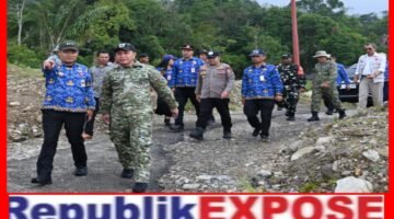 Katim Satgas PRR Kolonel Inf Tamimi Tinjau Lokasi Pembangunan Huntap di Humbang Hasundutan