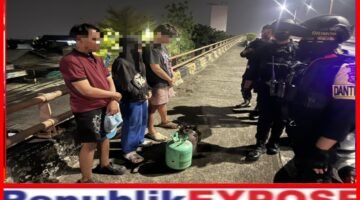 Brimob Polda Metro Jaya Gagalkan Pencurian Gas dan Freon di Flyover Kranji Bekasi