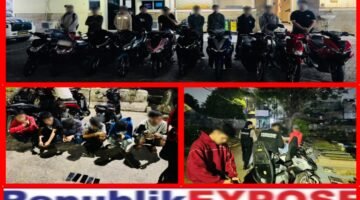 Brimob Metro Jaya Amankan 10 Motor Diduga Hendak Balap Liar di Duren Sawit
