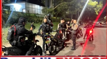 Brimob Metro Jaya Bubarkan Dugaan Balap Liar di Taman Mini, Jaktim